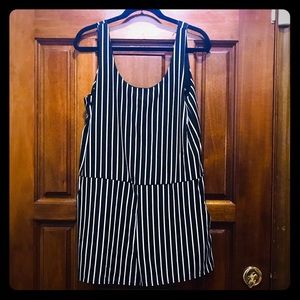 Fab’rik striped romper, Sz L NWT